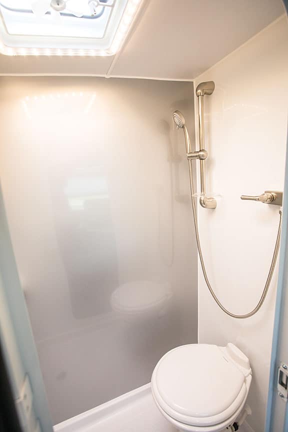 2020 inTech Sol Horizon bathroom Shower with adjustable showered in inTech Sol Horizon trailer