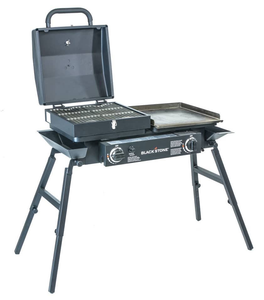 Outdoor tailgater combo griddle and grill
