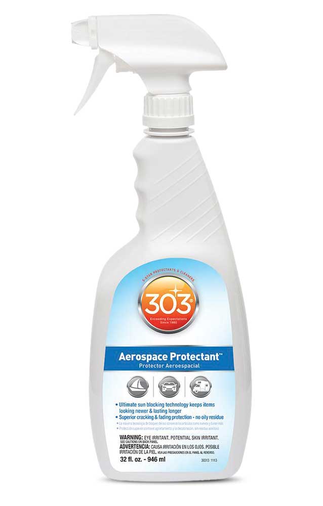 303 Aerospace Protectant is a good product for protecting vinyl and rubber against fading and cracking. Simply spray it on and then wipe it off with a clean microfiber towel. It leaves no greasy or oily residue behind, unlike petroleum-based products, which are harmful to rubber.