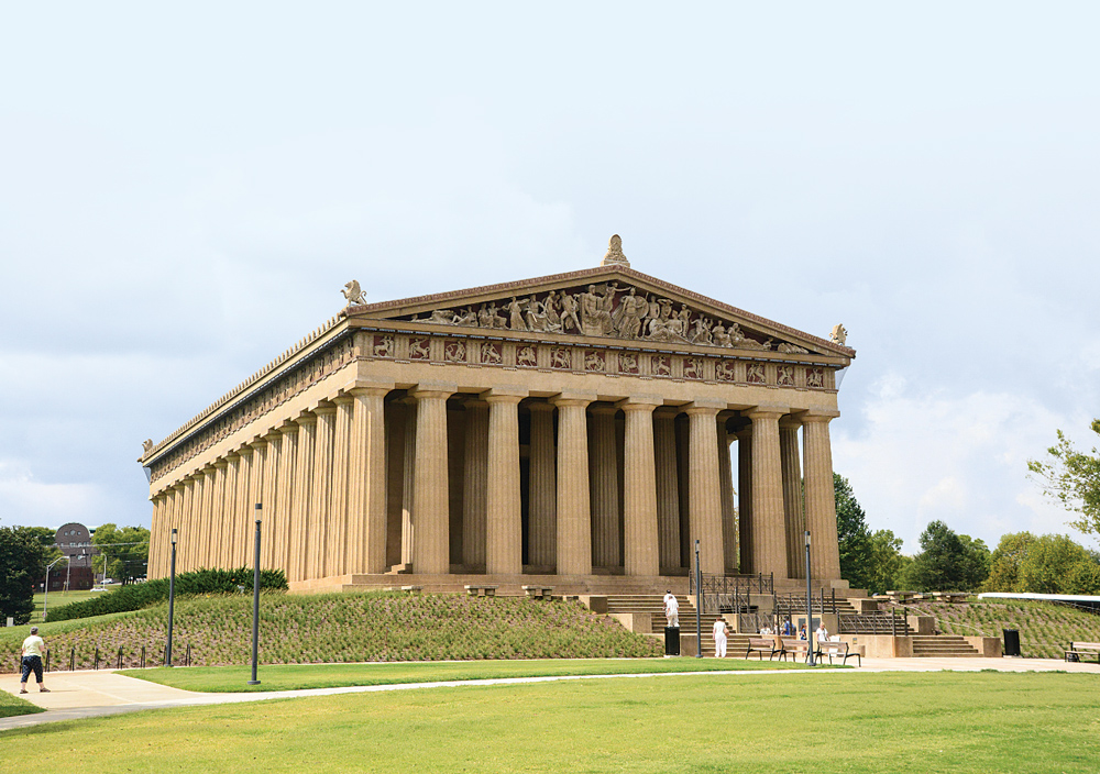 Called the Athens of the South because of its status as a capital city with many universities, Nashville built the world’s only full-scale copy of the Parthenon in 1897.