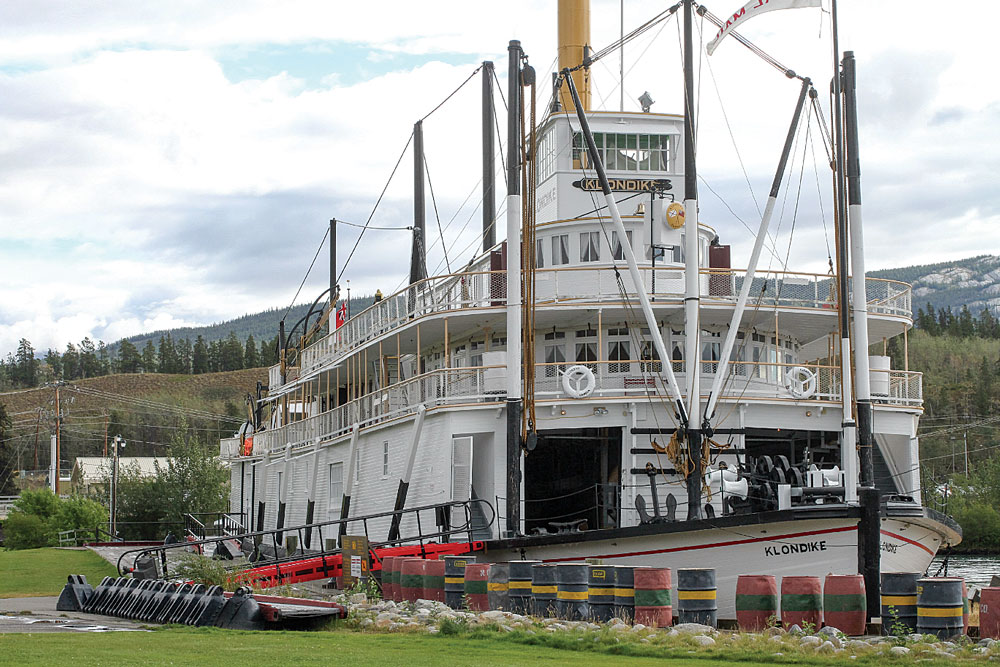 Launched in 1937, the S.S. Klondike II now docks permanently on the Yukon River in Whitehorse. A national historic site, the riverboat is a showpiece of the region’s history.