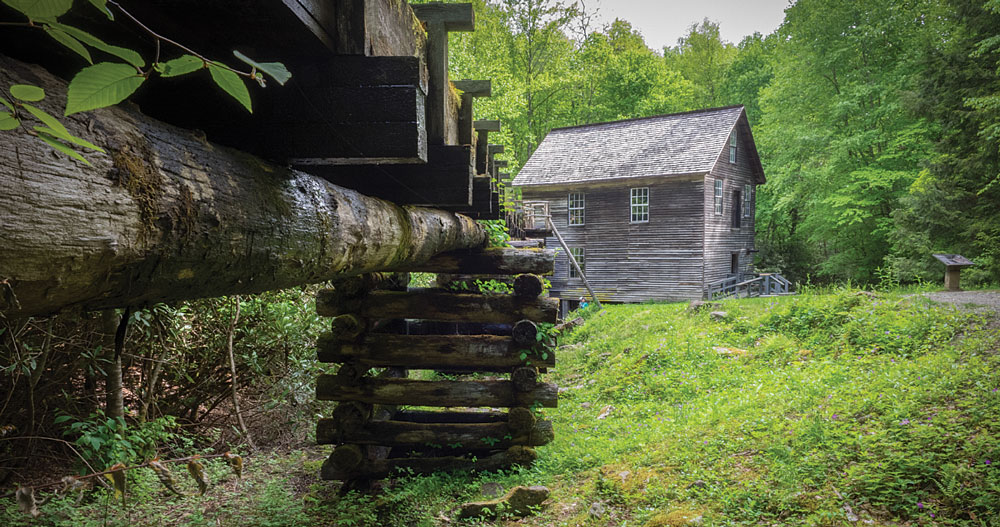 Built in 1886, Mingus Mill is a historic grist mill that utilizes a water-powered turbine to power machinery.