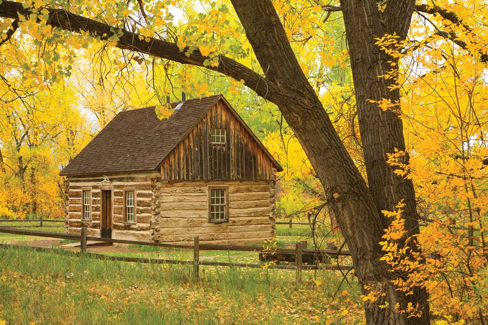 Rustic beauty prevails at the South Unit’s Maltese Cross Cabin, where Roosevelt first stayed. It is located out the back door of the park’s primary visitor center/museum.