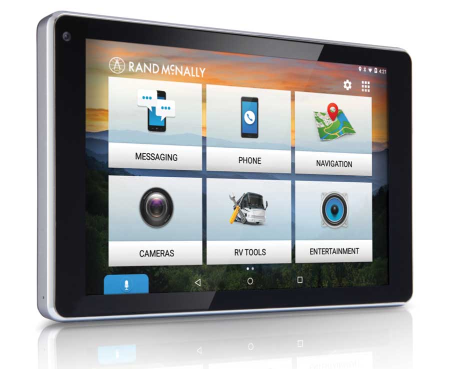 The large Rand McNally OverDryve 7 high-res screen is another reason we like it so much. The integration of the Bluetooth phone connectivity, plus a full-featured tablet and lots more, makes this one of our favorites.