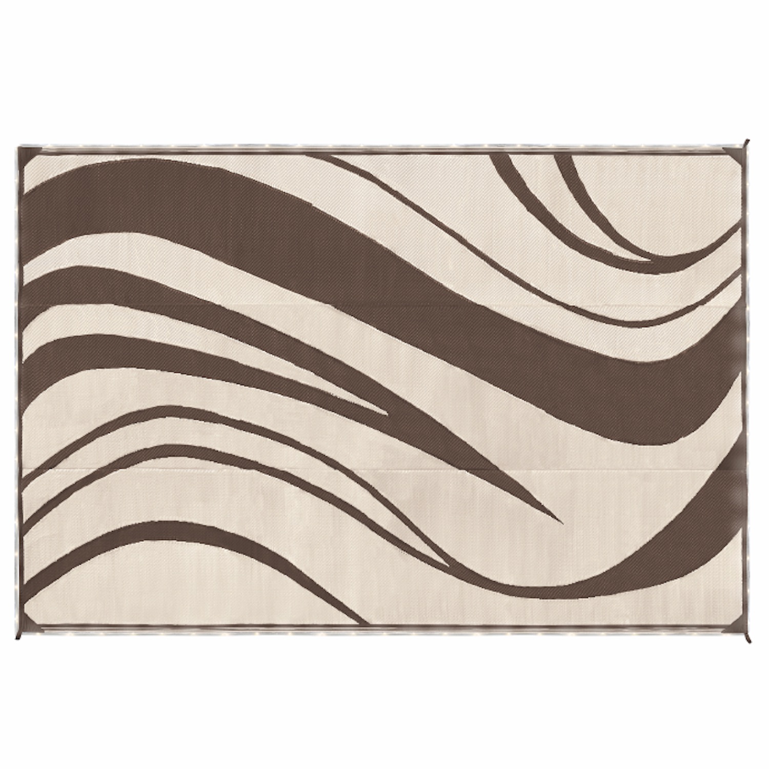 LED illuminated patio Mat with Wave Design