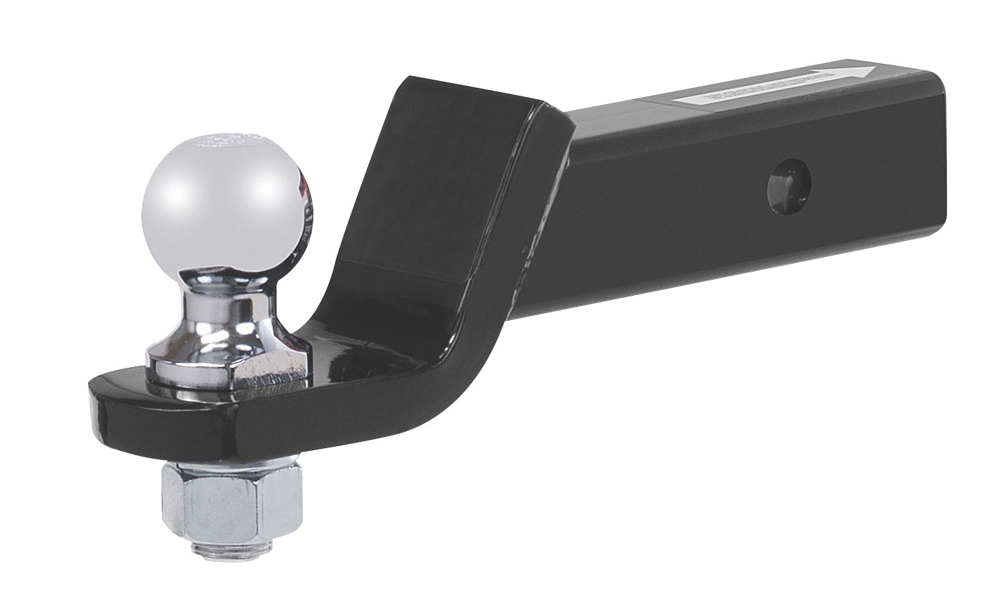 A typical ball hitch for a trailer