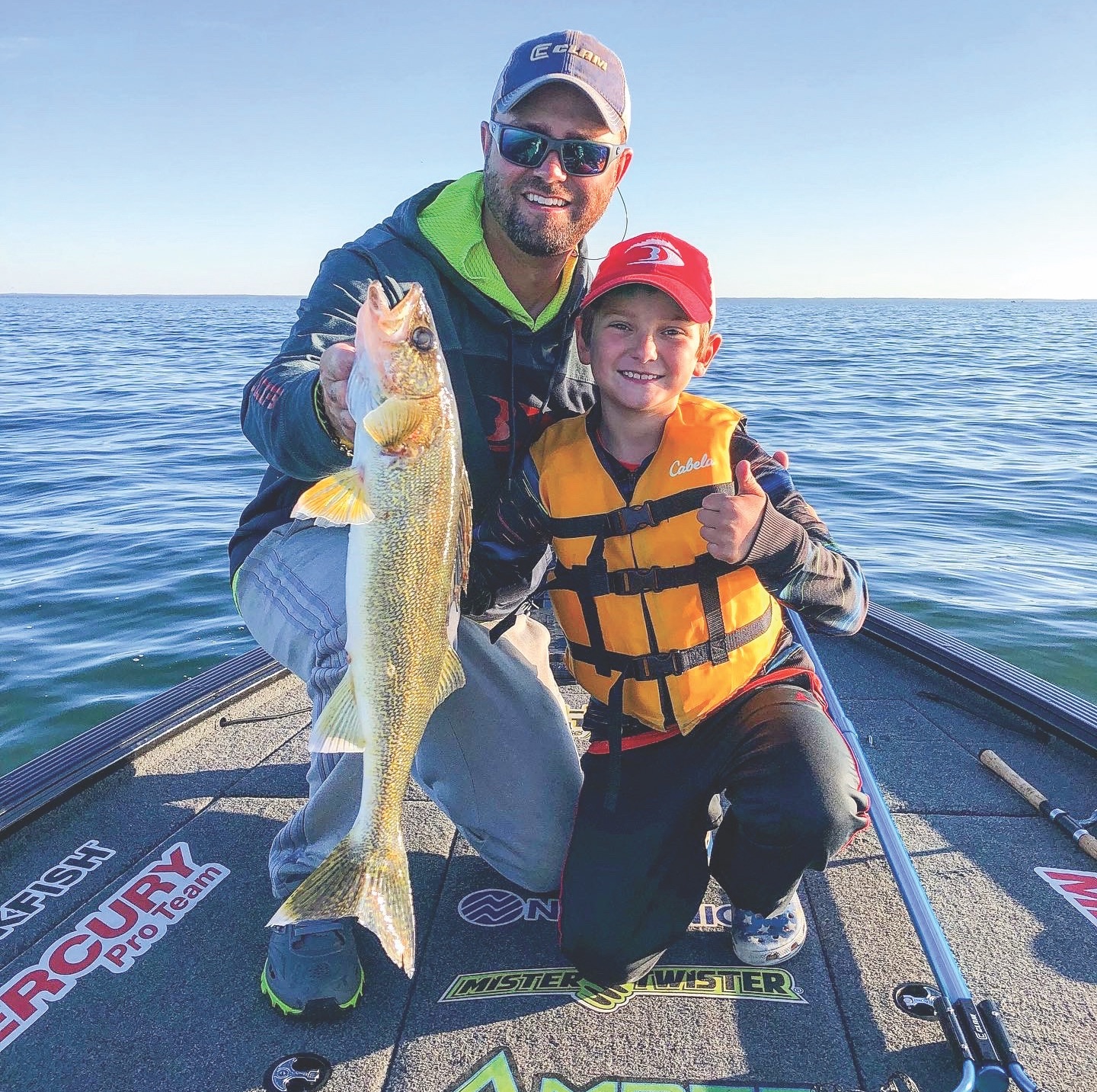 Matt and Ben with Walleye
