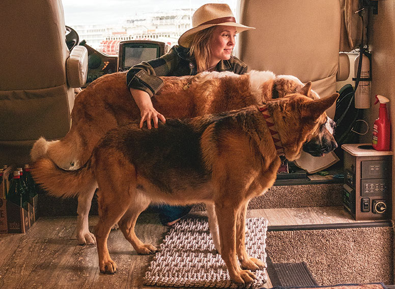Jesse Madera and dogs