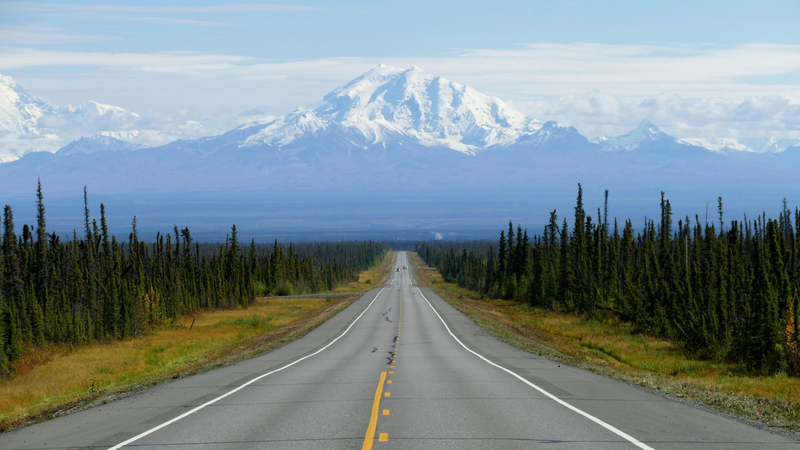 Road leading to mountain