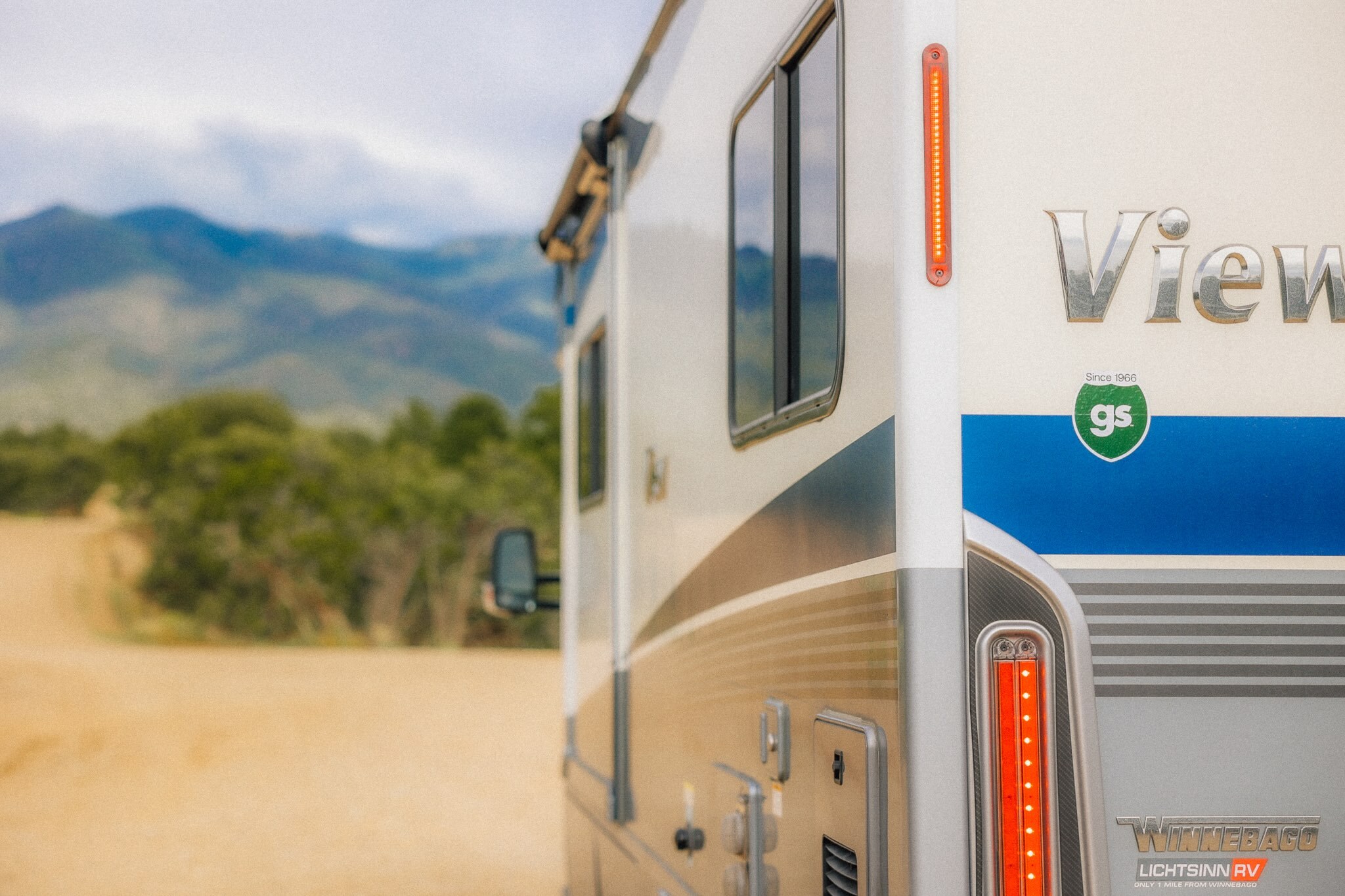 RV on the side of the road