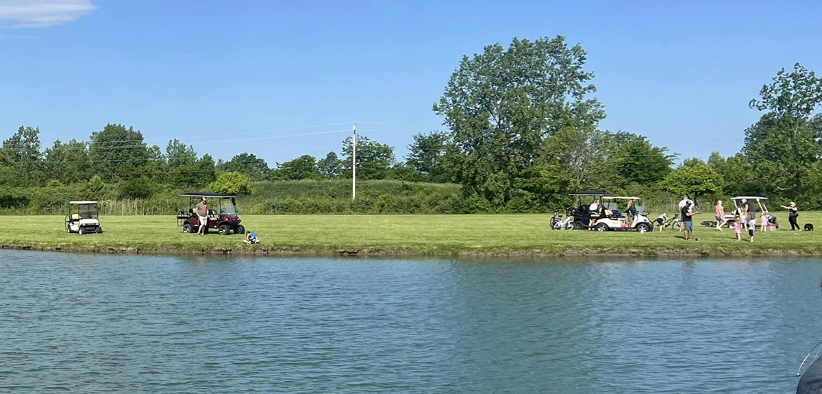 Golf on the waterfront.